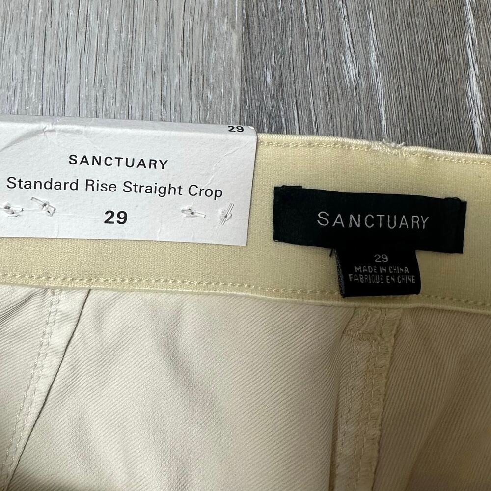 Anthropologie Sanctuary Sculpted Hayden Pants Straight Crop NEW - Picture 5 of 6
